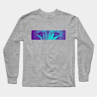 Lion Eyes (Light Blue) Long Sleeve T-Shirt